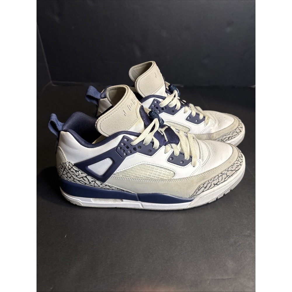 Size 8.5 - Air Jordan Spizike Low White Midnight Navy - Picture 3 of 16